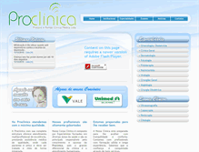 Tablet Screenshot of proclinicaltda.com.br